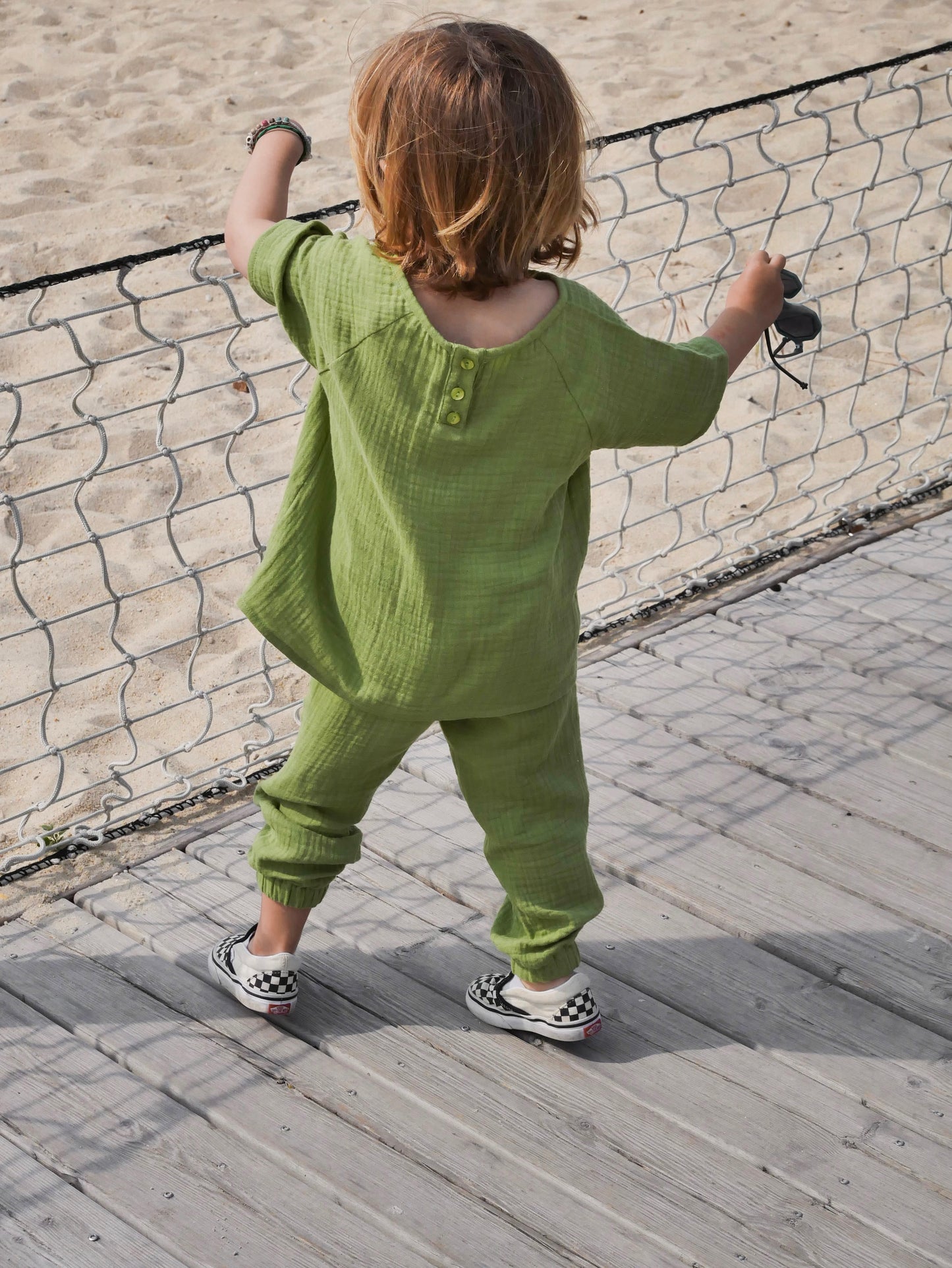 Ensemble gaze de coton - Vert