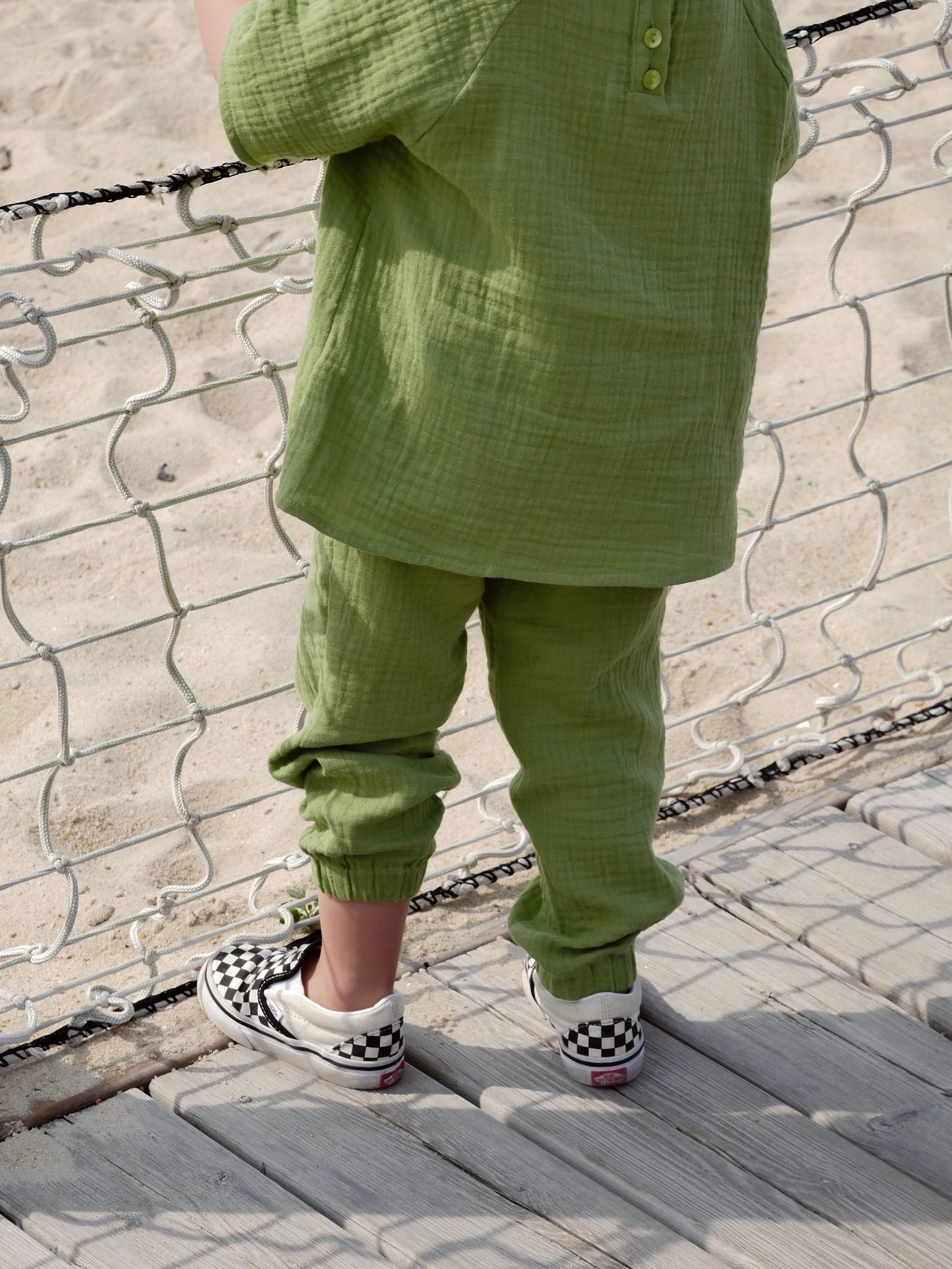 Ensemble gaze de coton - Vert