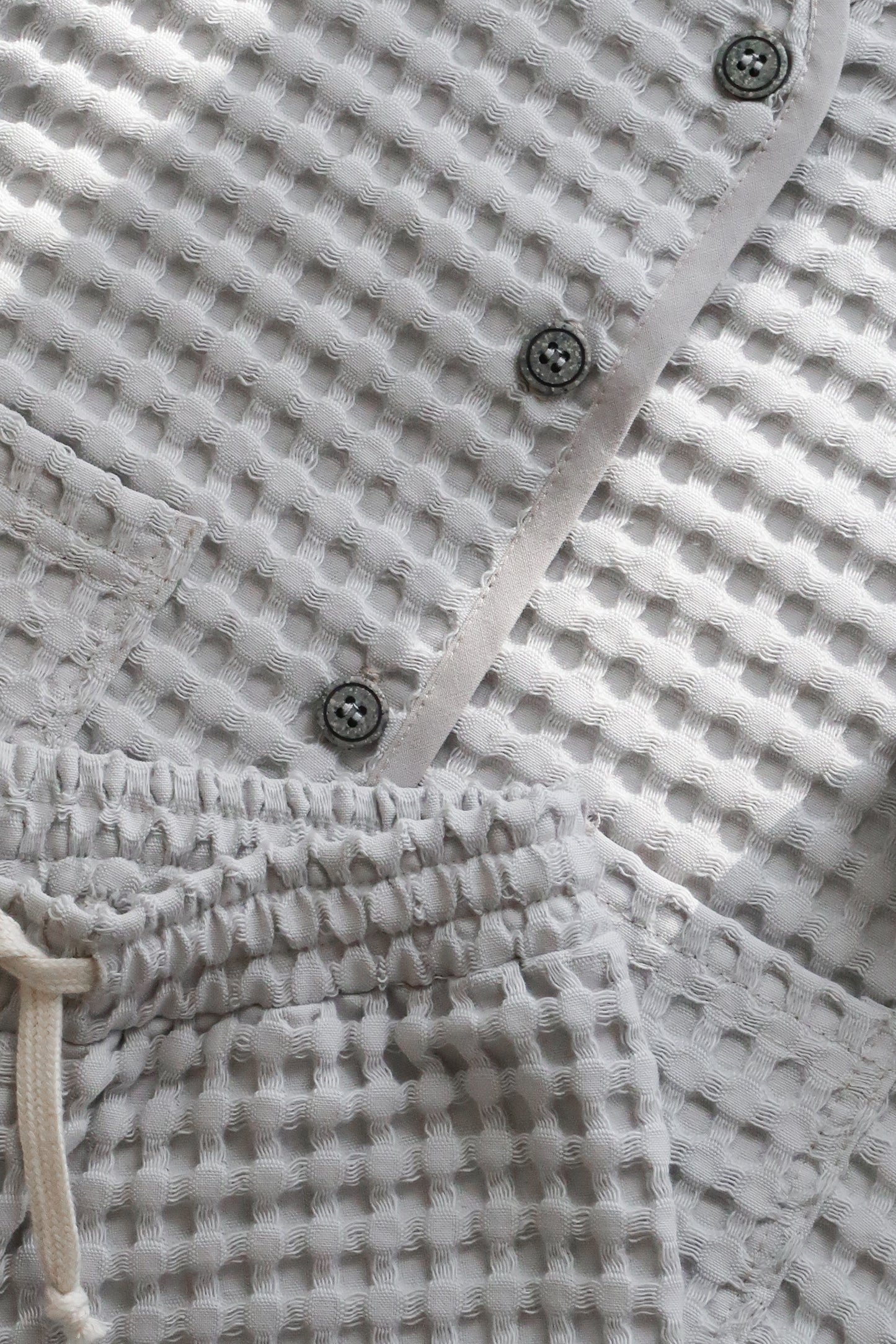 Gilet nid d'abeille gris - Enfant