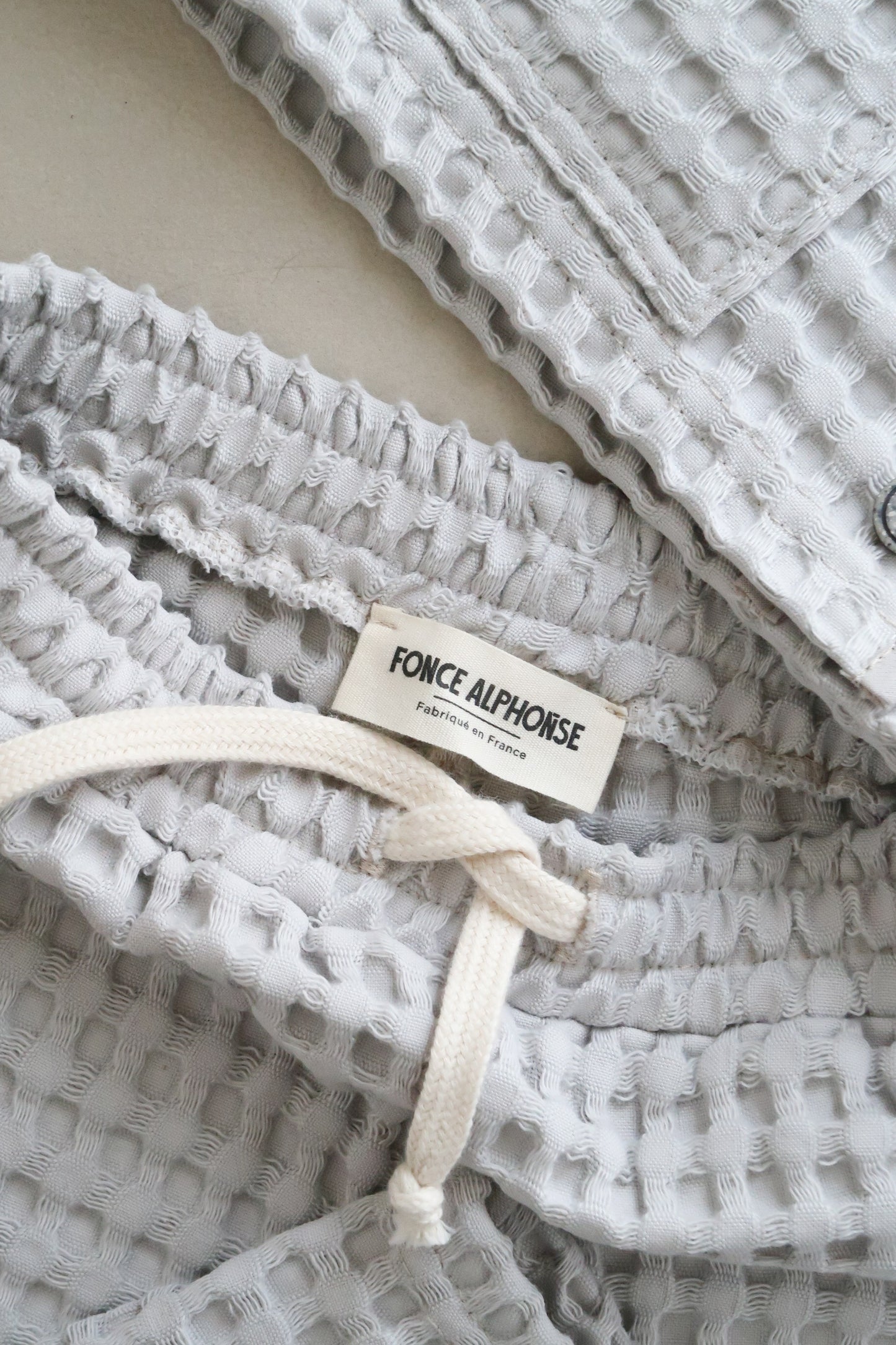 Pantalon nid d'abeille gris - Enfant